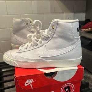 Nike White High-Top Sneakers
